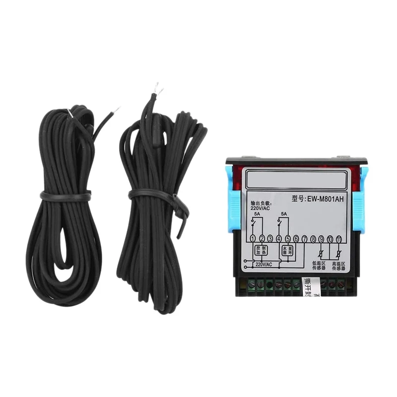 AC 220V 5A All-Purpose Digital Temperature Difference Controller Differential Thermostat with Sensor Probe Water Heater
AC 220V 5A All-Purpose Digital Temperature Difference Controller Differential Thermostat with Sensor Probe Water Heater