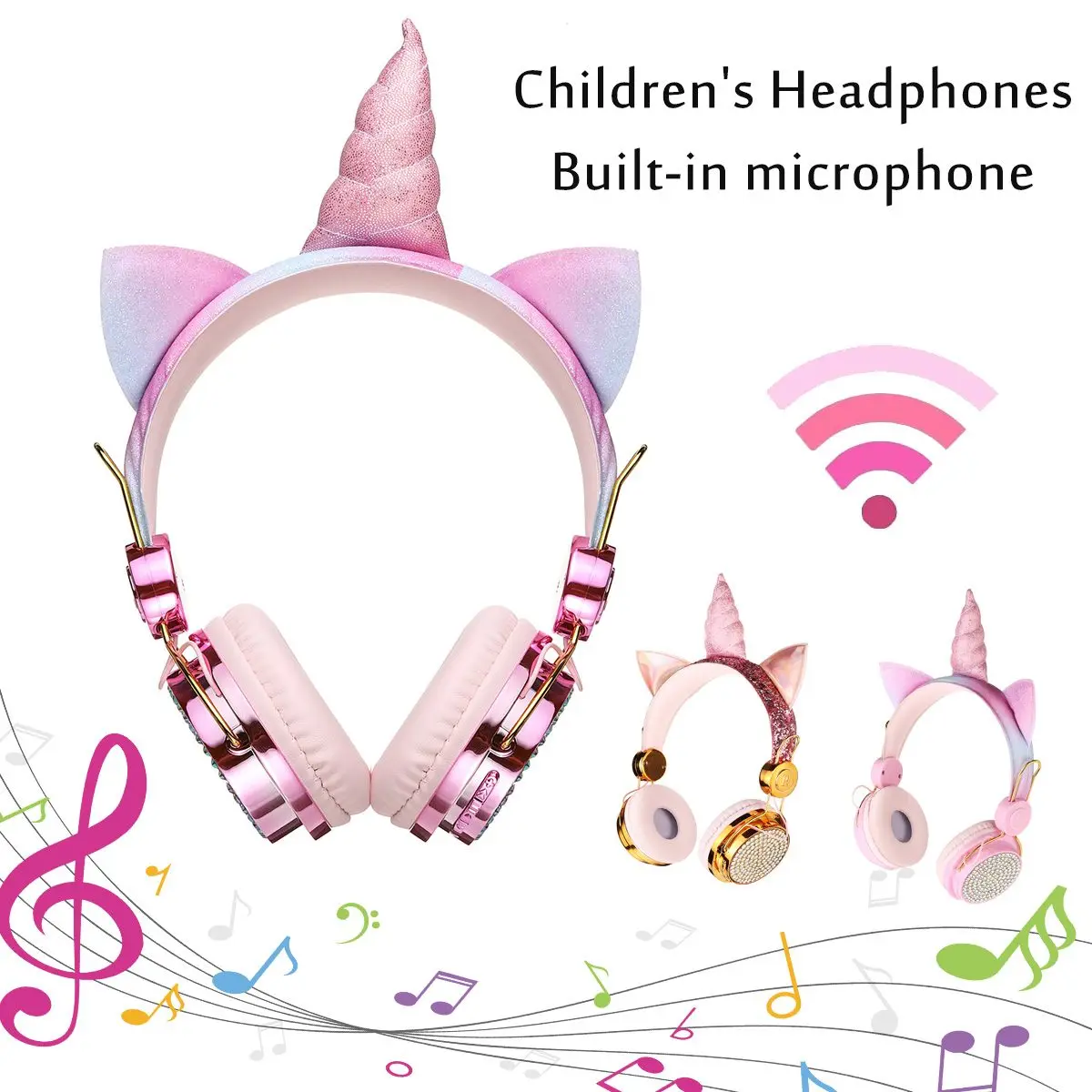 Cartoon Headphone bluetooth Wireless Computer Earphone Girls Music Phone Headset Microphone Daughter Kids Cute Shape
Cartoon Headphone bluetooth Wireless Computer Earphone Girls Music Phone Headset Microphone Daughter Kids Cute Shape
