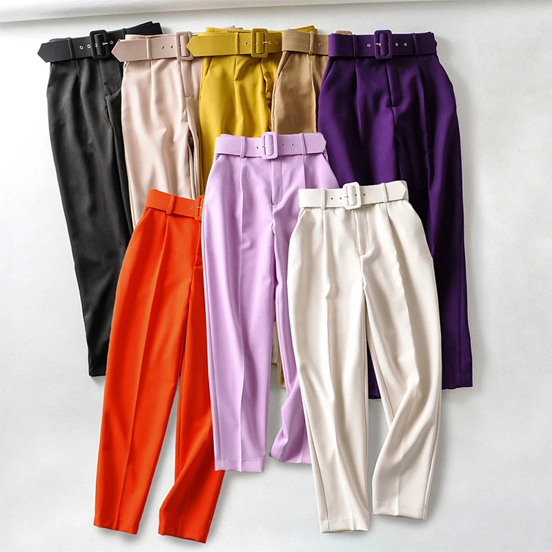 Black Suit Pants Women High Waist Pants Sashes Pockets Office Ladies Pants Fashion Middle Aged Pink Yellow Red Pants Suit Pants
Black Suit Pants Women High Waist Pants Sashes Pockets Office Ladies Pants Fashion Middle Aged Pink Yellow Red Pants Suit Pants