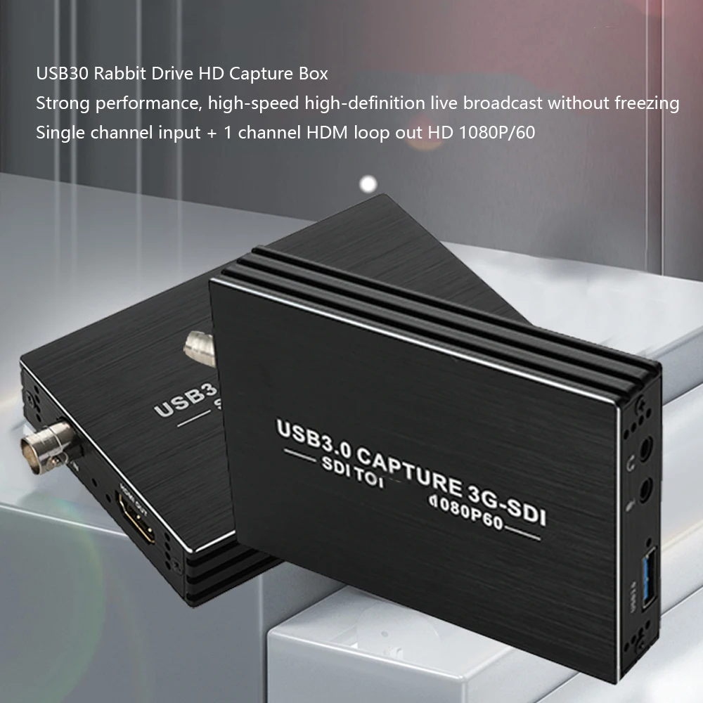 3G-SDI Video Capture Card USB3.0 HD 1080P Video Capture Box SDI to HDMI-Compatible Adapter Converter Driver-free Design
3G-SDI Video Capture Card USB3.0 HD 1080P Video Capture Box SDI to HDMI-Compatible Adapter Converter Driver-free Design