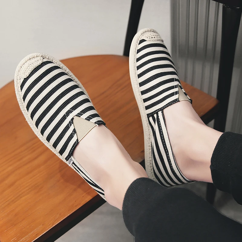 2020 Men Casual Shoes Spring Fishmen Striped Shoes Flats Shoes Lazy Shoes Cotton Straw Loafers Espadrilles Shoes Slip-on Shoes
2020 Men Casual Shoes Spring Fishmen Striped Shoes Flats Shoes Lazy Shoes Cotton Straw Loafers Espadrilles Shoes Slip-on Shoes