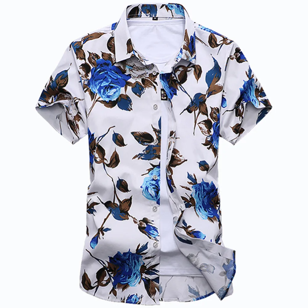 Мужская пляжная рубашка с цветочным принтом, Повседневная хлопковая Гавайская блузка с коротким рукавом, большие размеры, лето 2022
Мужская пляжная рубашка с цветочным принтом, Повседневная хлопковая Гавайская блузка с коротким рукавом, большие размеры, лето 2022