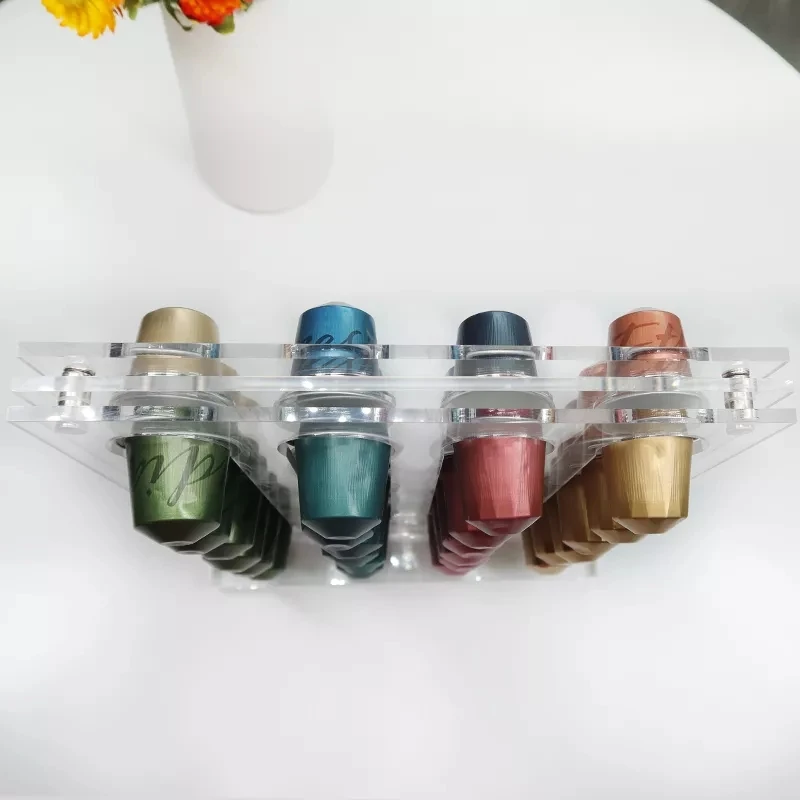 New 48 PCS Acrylic Coffee Pod Holder Rack Capsule Storage Stand for Nespresso Dispensing Tower Display 2021 | Дом и сад