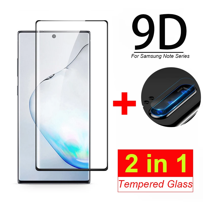 Закаленное стекло 2 в 1 для Samsung Galaxy Note 10 Plus Защитное объектива камеры Note10 + Pro