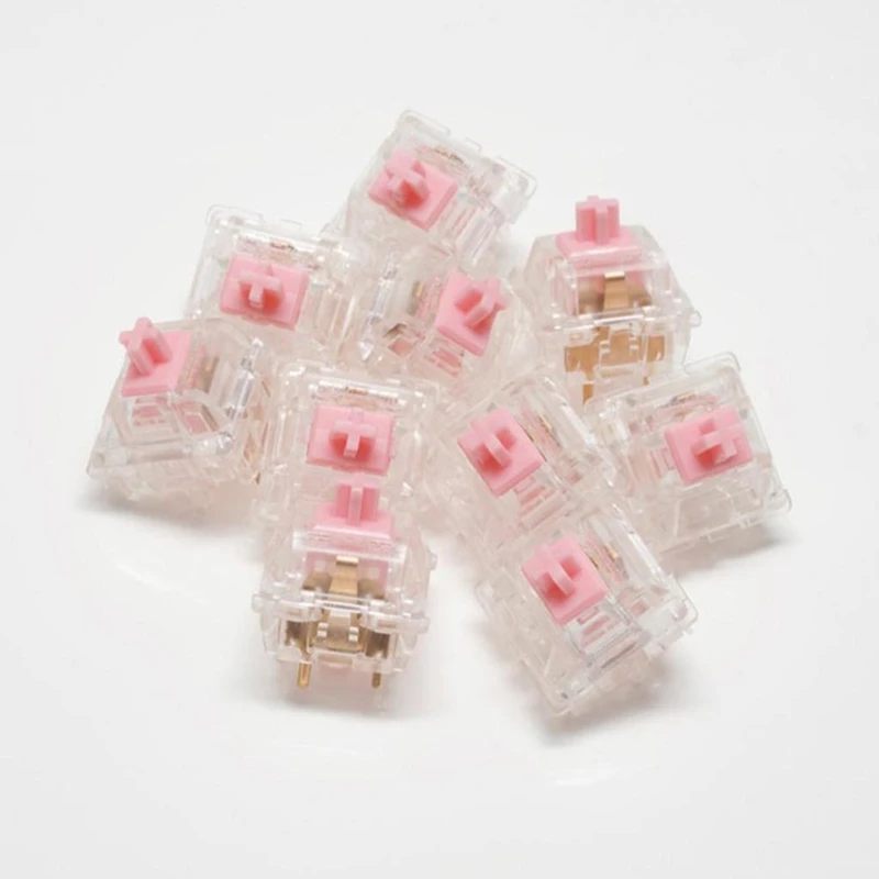 Прозрачный корпус OUTEMU (Gaote), розовые и красные переключатели, 67g Sotck, линейные бесшумные переключатели Roselios для механической игровой клавиату...
Прозрачный корпус OUTEMU (Gaote), розовые и красные переключатели, 67g Sotck, линейные бесшумные переключатели Roselios для механической игровой клавиату...