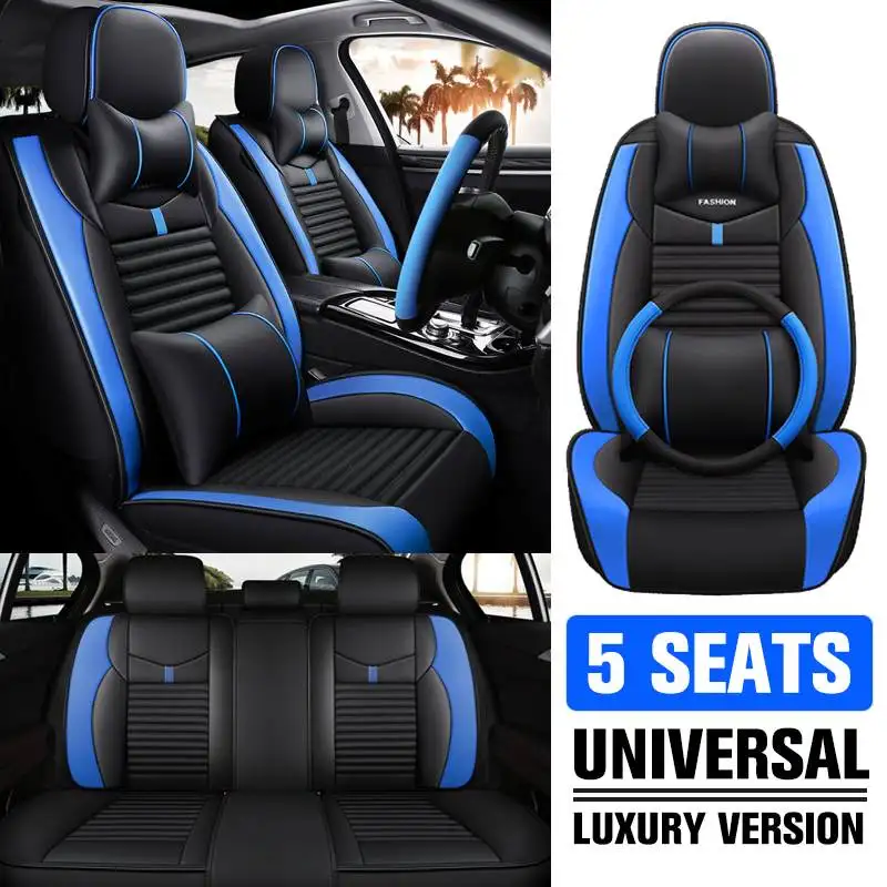 Luxury PU Leather Car Seat Covers Universal Whole Surrounding Design Auto Seat Cushion Protector for Auto Interior Truck SUV Van
Luxury PU Leather Car Seat Covers Universal Whole Surrounding Design Auto Seat Cushion Protector for Auto Interior Truck SUV Van