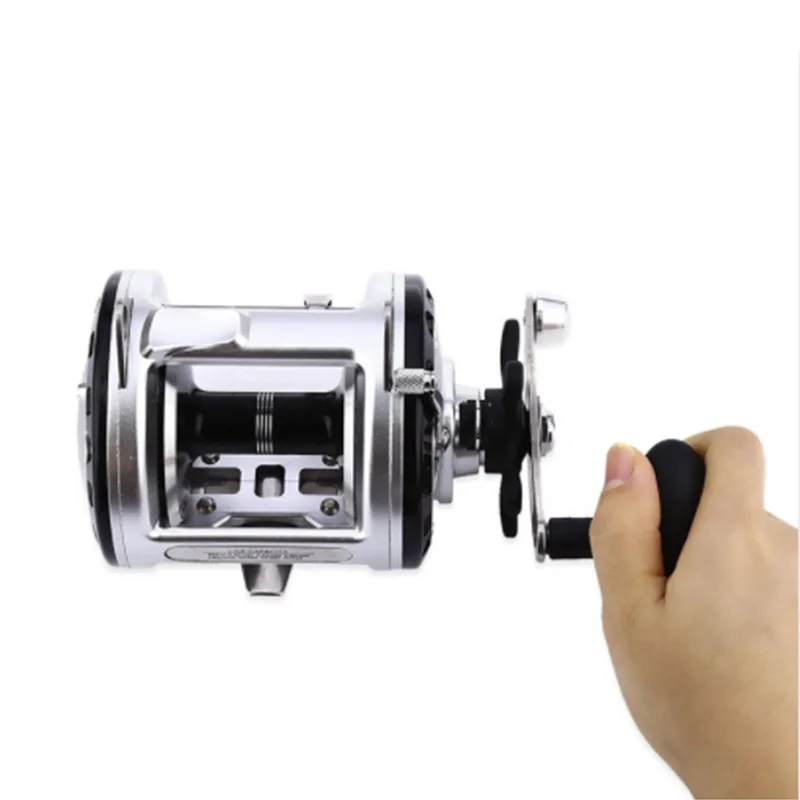 YUMOSHI 12 + 1 Ball Bearings Cast Drum Fishing Reel Trolling Aluminum Alloy Spool Reels | Спорт и развлечения