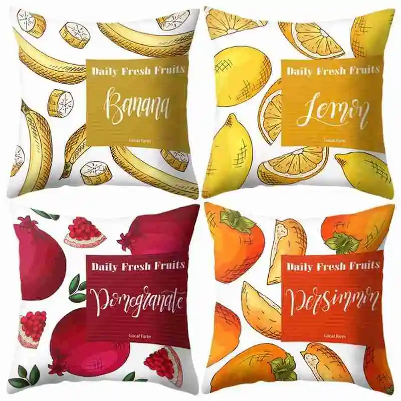 Pomegranate Polyester Decorative Cushion Cover Summer Fruits Throw Pillow Covers Lemon Banana Pattern For Sofa Living Room
Pomegranate Polyester Decorative Cushion Cover Summer Fruits Throw Pillow Covers Lemon Banana Pattern For Sofa Living Room