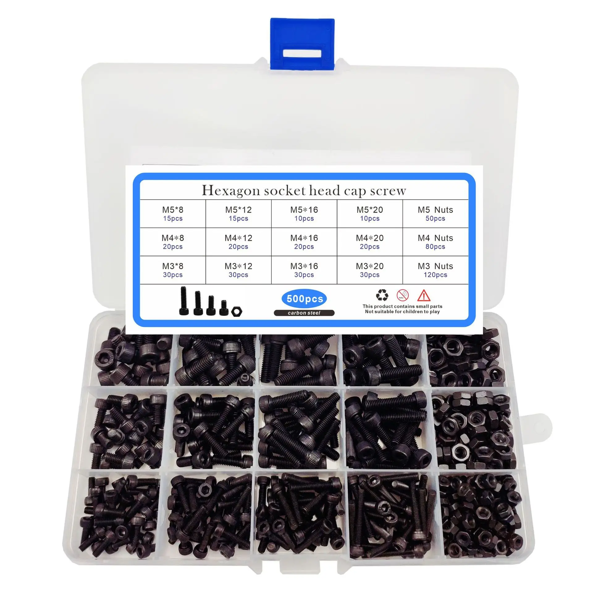 500pcs Black Cylinder Head Hexagon Screw Nut Set Screw Cup Head Hexagon Box Screw
500pcs Black Cylinder Head Hexagon Screw Nut Set Screw Cup Head Hexagon Box Screw