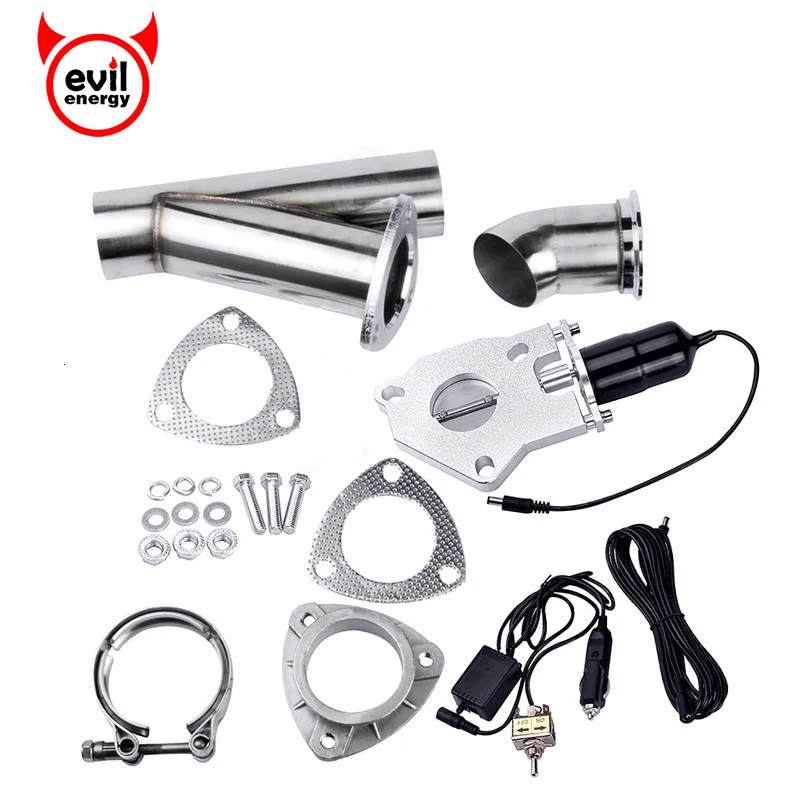 evil energy 3" Size Stainless Steel Headers Y Pipe Electric Exhaust CutOut Kit With Manual Switch
evil energy 3" Size Stainless Steel Headers Y Pipe Electric Exhaust CutOut Kit With Manual Switch