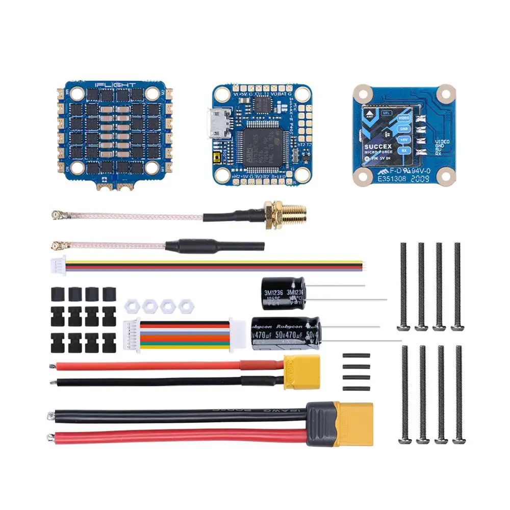 iFlight SucceX-E Mini F4 35A 2-6S Stack (MPU6000) with SucceX-E mini F4 FC/SucceX-E mini 35A ESC 300mW VTX for FPV Racing drone
iFlight SucceX-E Mini F4 35A 2-6S Stack (MPU6000) with SucceX-E mini F4 FC/SucceX-E mini 35A ESC 300mW VTX for FPV Racing drone