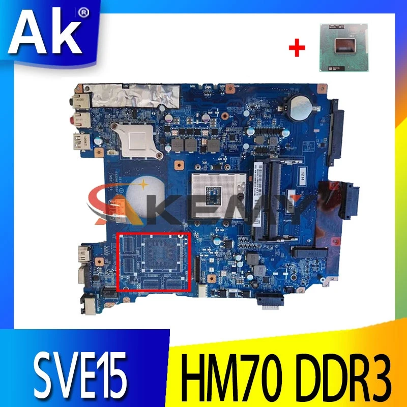 

(Бесплатная Процессор) для SONY VAIO MBX-269 SVE15 SVE151 Материнская плата ноутбука A1892857A DA0HK5MB6F0 материнская плата с SJTNV HM70 DDR3 100% тест