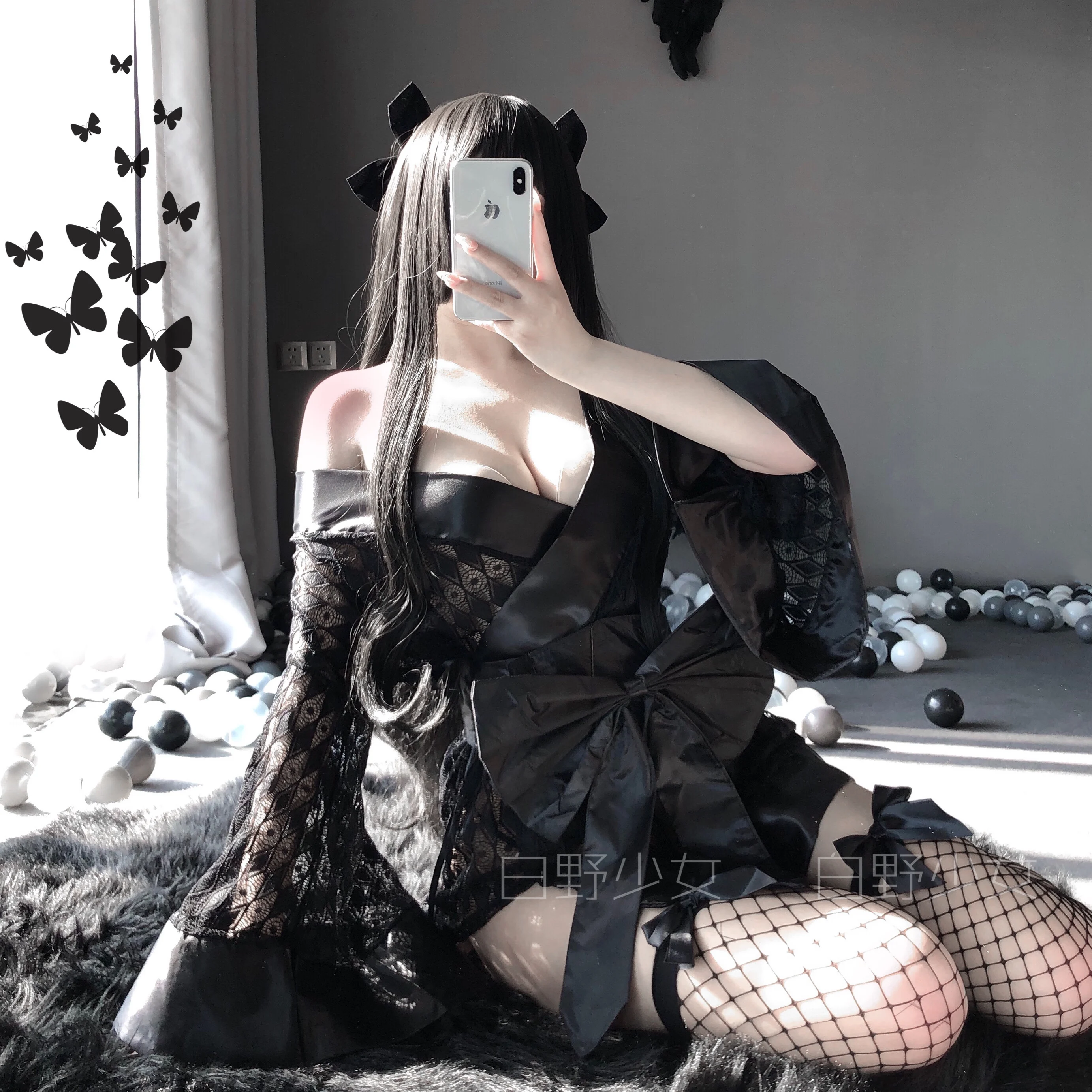 Japanese style Harajuku Gothic Dark black sexy lingerie soft Girl Perspective Kimono yukata uniform Pajama set
Japanese style Harajuku Gothic Dark black sexy lingerie soft Girl Perspective Kimono yukata uniform Pajama set