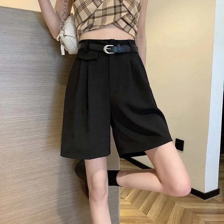 YTX1959 2021 new high-waisted, thin, outer wear five-point wide-leg suit shorts drape all-match casual
YTX1959 2021 new high-waisted, thin, outer wear five-point wide-leg suit shorts drape all-match casual