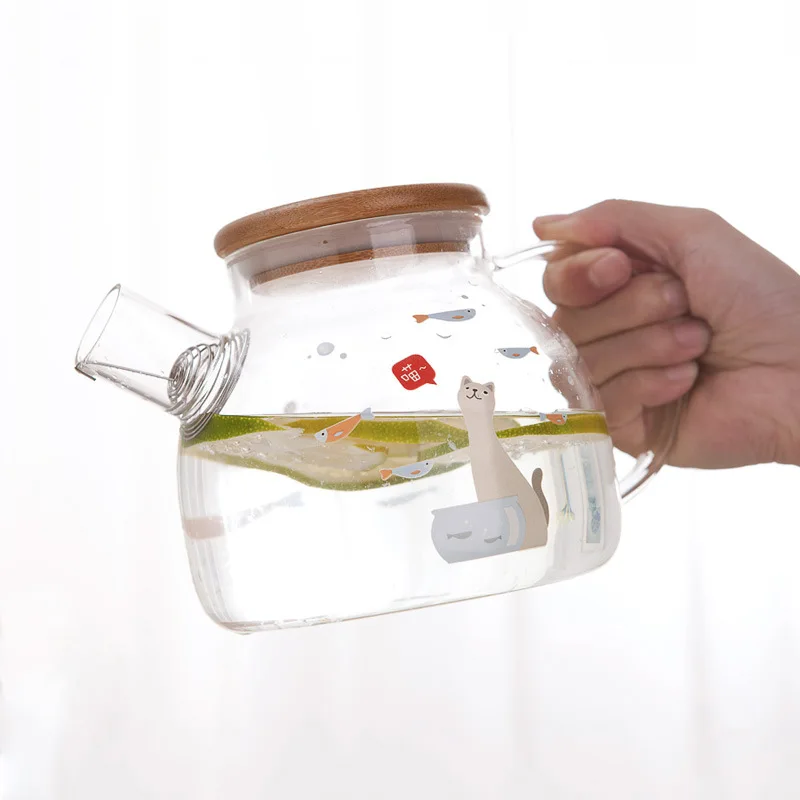 Heat-resistant Glass Teapots Filter Blooming Flower Tea Pot Office Home Cold Water Pot Glass Coffee Mugs Lemon Juice Milk Cup
Heat-resistant Glass Teapots Filter Blooming Flower Tea Pot Office Home Cold Water Pot Glass Coffee Mugs Lemon Juice Milk Cup