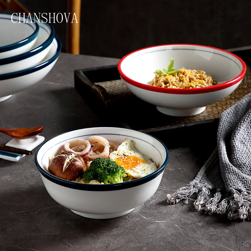 CHANSHOVA Simplicity Under Glazed Home main meal Ceramic Noodle bowl and salad bowl China Porcelain Kitchen Utensils G006
CHANSHOVA Simplicity Under Glazed Home main meal Ceramic Noodle bowl and salad bowl China Porcelain Kitchen Utensils G006