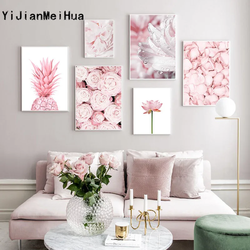 r Wall Poster Pink Pineapple Rose Lotus FloweNordic Botanical Floral Print Scandinavian Canvas Painting Contemporary Art Picture
r Wall Poster Pink Pineapple Rose Lotus FloweNordic Botanical Floral Print Scandinavian Canvas Painting Contemporary Art Picture