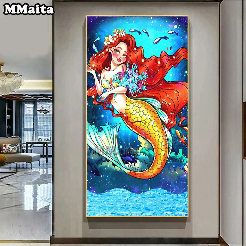 Diy diamond painting Mermaid Girl mosaic crystal diamond embroidery cross stitch Full square/round rhinestones Cartoon GG6014
Diy diamond painting Mermaid Girl mosaic crystal diamond embroidery cross stitch Full square/round rhinestones Cartoon GG6014