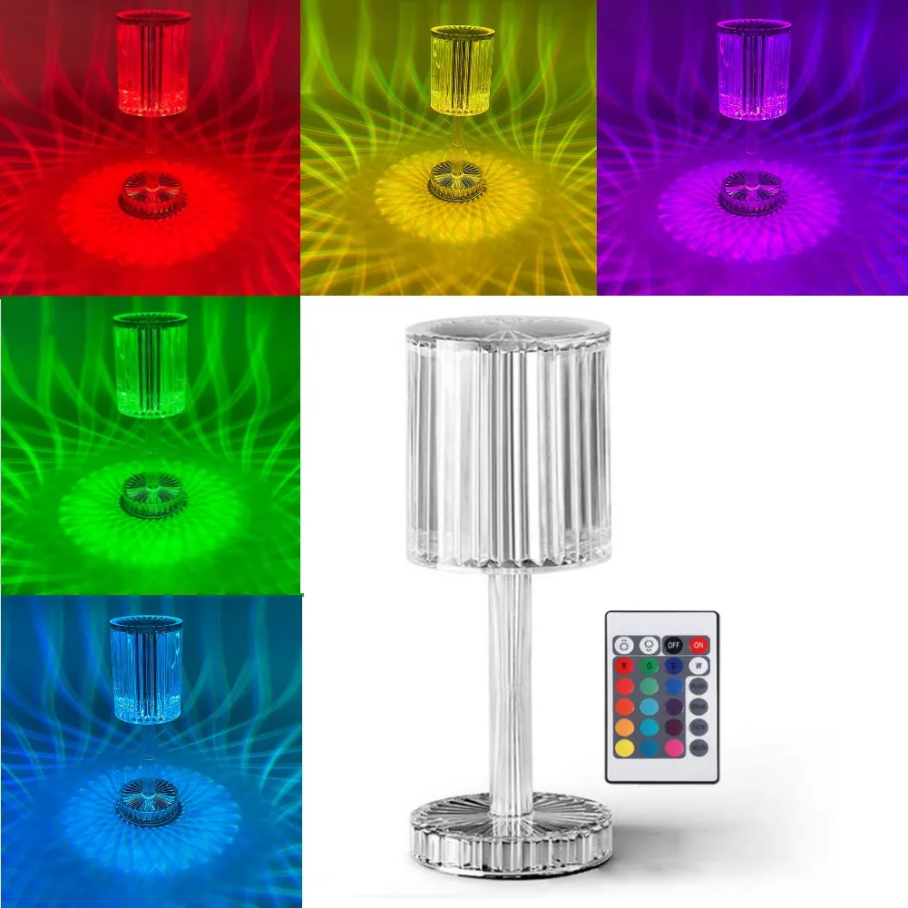 Crystal Table Lamp LED Diamond Touch Bedside Atmosphere Light 16 RGB Remote Control Romantic Night Light Rose Light Projector
Crystal Table Lamp LED Diamond Touch Bedside Atmosphere Light 16 RGB Remote Control Romantic Night Light Rose Light Projector