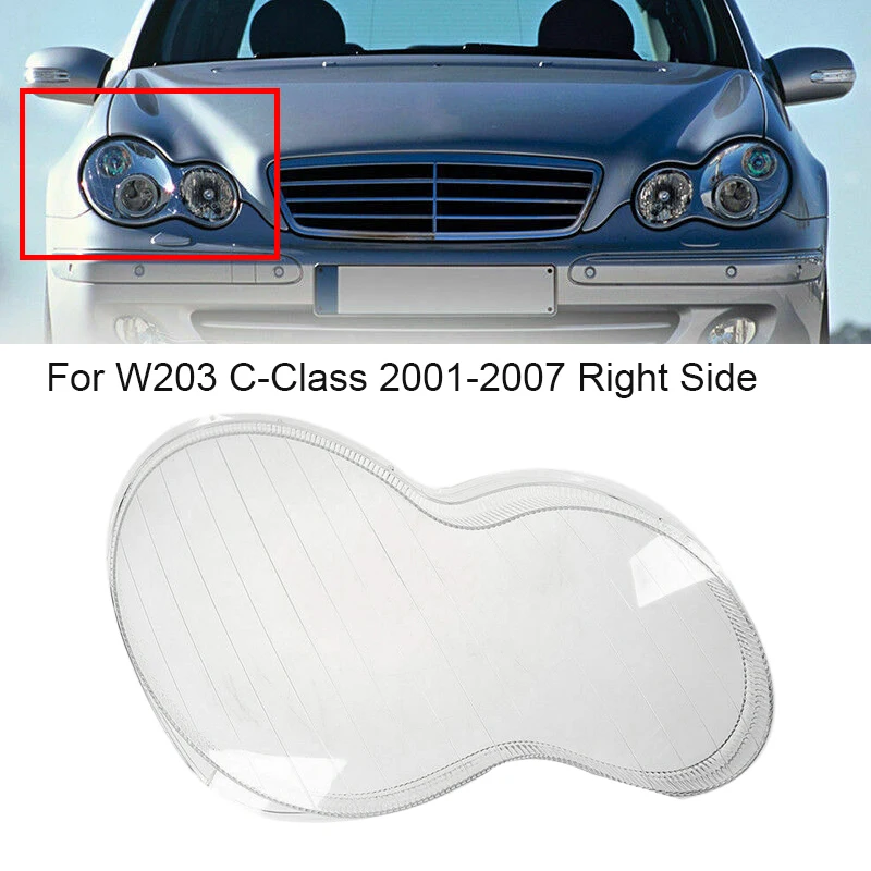 Car Front Headlight Clear Lens Lampshade Shell Cover for Mercedes Benz 2001-2007 W203 C-Class 180 200 230 260 280 
Car Front Headlight Clear Lens Lampshade Shell Cover for Mercedes Benz 2001-2007 W203 C-Class 180 200 230 260 280