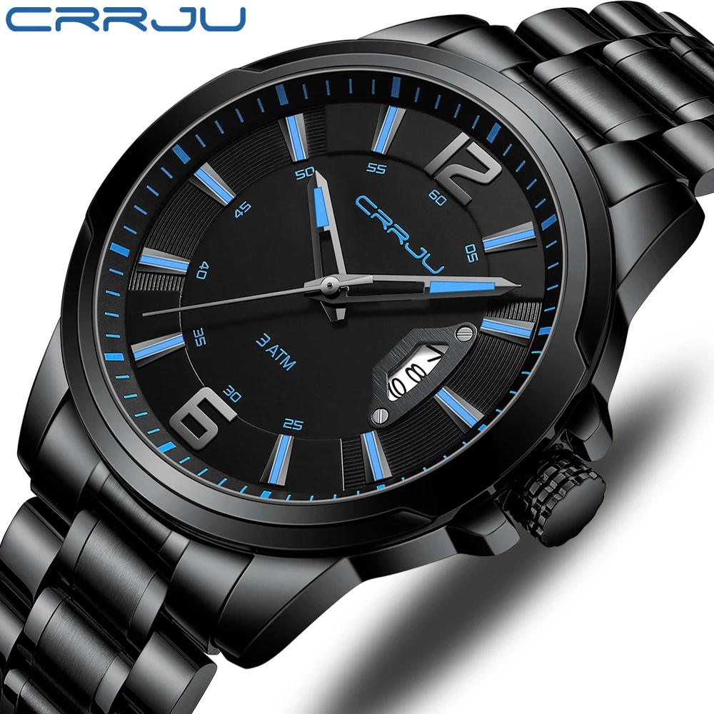 CRRJU Sport Watch for Men Top Brand Luxury Fashion Business Wristwatch with Stainless Steel Calendar Waterproof Quartz Clock
CRRJU Sport Watch for Men Top Brand Luxury Fashion Business Wristwatch with Stainless Steel Calendar Waterproof Quartz Clock