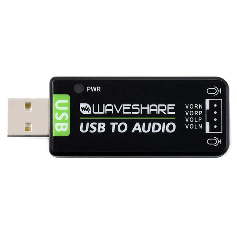 Waveshare USB Sound Card, USB Audio Module, Driver-Free, External Audio Converter for Raspberry Pi / Jetson Nano
Waveshare USB Sound Card, USB Audio Module, Driver-Free, External Audio Converter for Raspberry Pi / Jetson Nano