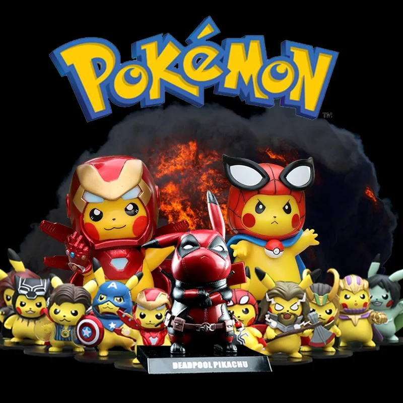 Карманные монстры Pokemon The мультфильм "Мстители" Pikachu, косплей милой Железный человек, комплексная модель украшения автомобиля, игрушка для де...
Карманные монстры Pokemon The мультфильм "Мстители" Pikachu, косплей милой Железный человек, комплексная модель украшения автомобиля, игрушка для де...