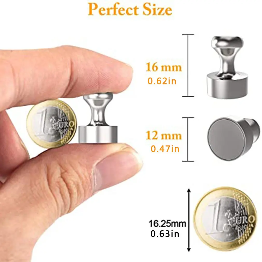 Magnet Pushpin Strong Magnetic Metal Pushpin Office Blackboard Advertising Magnet Small Magnetic Buckle
Magnet Pushpin Strong Magnetic Metal Pushpin Office Blackboard Advertising Magnet Small Magnetic Buckle