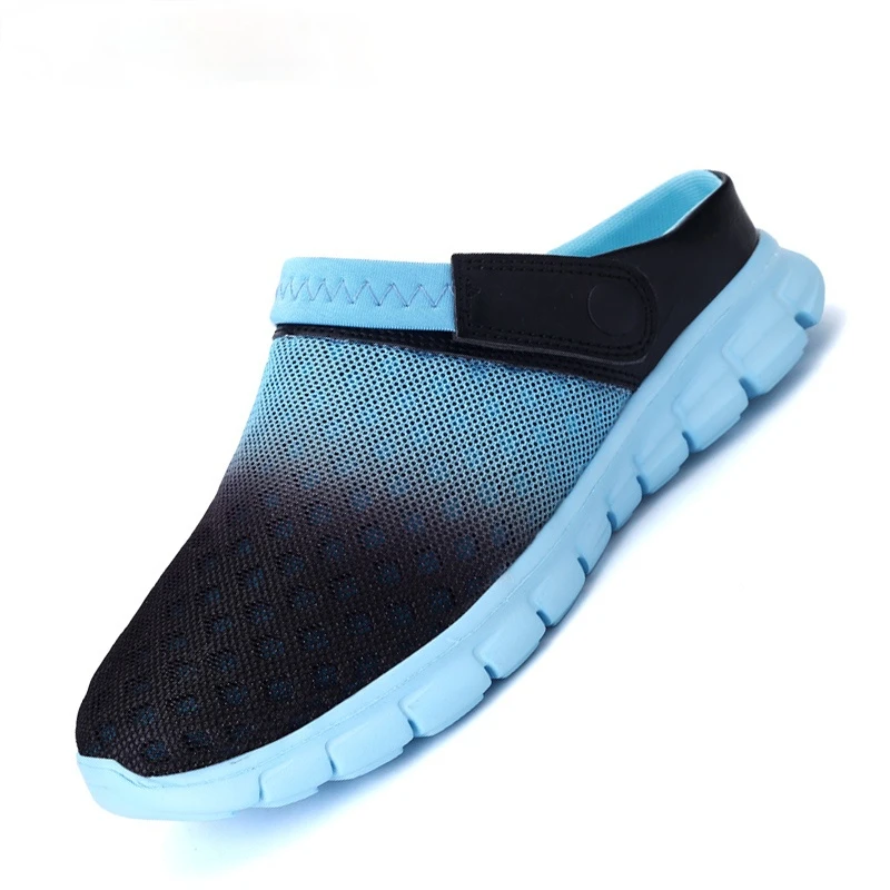 2021 Men Women Summer Sandal Mesh Mules Breathable Padded Beach Flip Flops Shoes Solid Flat Bath Slippers Outside Mens Slippers 
2021 Men Women Summer Sandal Mesh Mules Breathable Padded Beach Flip Flops Shoes Solid Flat Bath Slippers Outside Mens Slippers