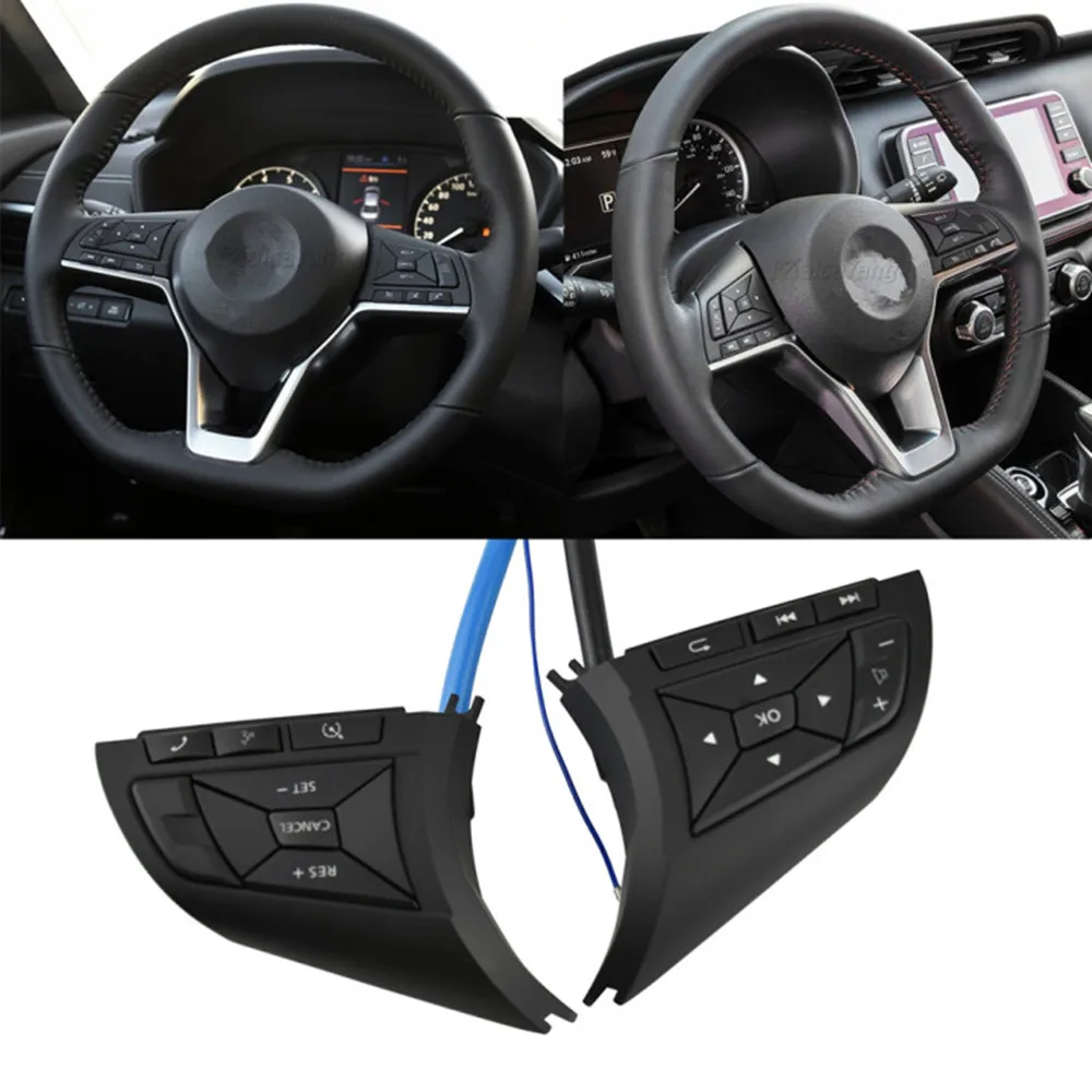 Car Styling Cruise Control Volume Steering Wheel Control Switch Button For Nissan Qashqai Note 2017 J11ZGL Serena C27 2018-2019 
Car Styling Cruise Control Volume Steering Wheel Control Switch Button For Nissan Qashqai Note 2017 J11ZGL Serena C27 2018-2019