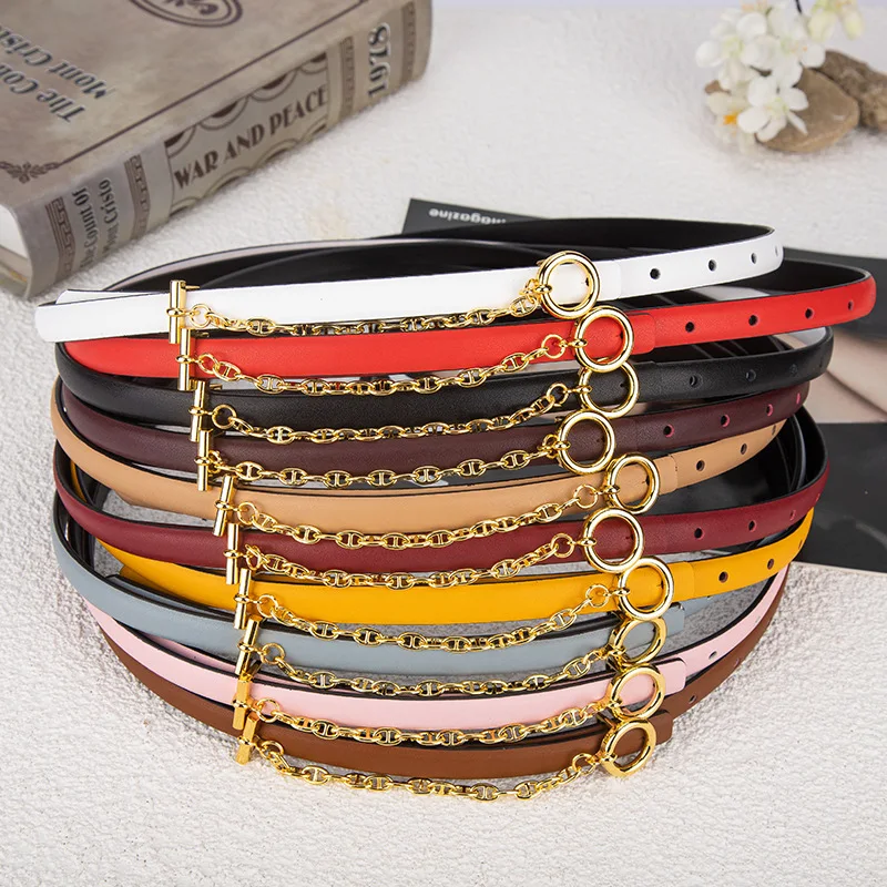 ELEGZO Women's Genuine Leather Belt High Quality Solid Color Jeans Cow Leather Belt Female Fashion Buckle Waistband Hot Selling
ELEGZO Women's Genuine Leather Belt High Quality Solid Color Jeans Cow Leather Belt Female Fashion Buckle Waistband Hot Selling