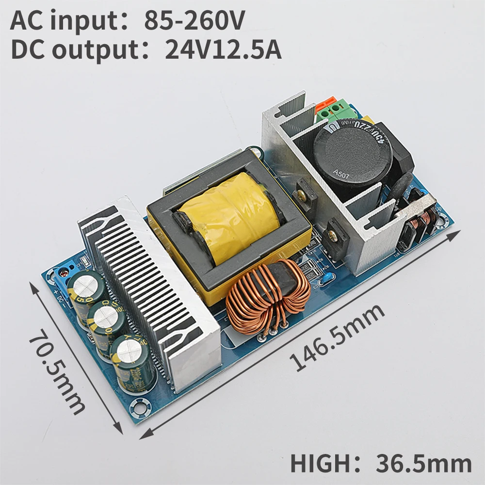 300W switching power supply board high power industrial bare board power supply module AC-DC module 12V 24V 36Vto110-200v
300W switching power supply board high power industrial bare board power supply module AC-DC module 12V 24V 36Vto110-200v