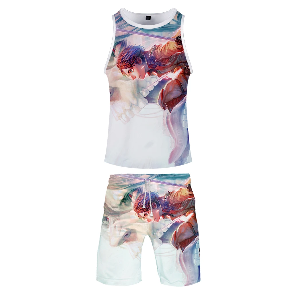 High Quality 3D Attack On Titan Two Piece Set Summer Baseball Tank Tops+Beach Shorts Casual Streetwear Fashion Cool Clothes
High Quality 3D Attack On Titan Two Piece Set Summer Baseball Tank Tops+Beach Shorts Casual Streetwear Fashion Cool Clothes