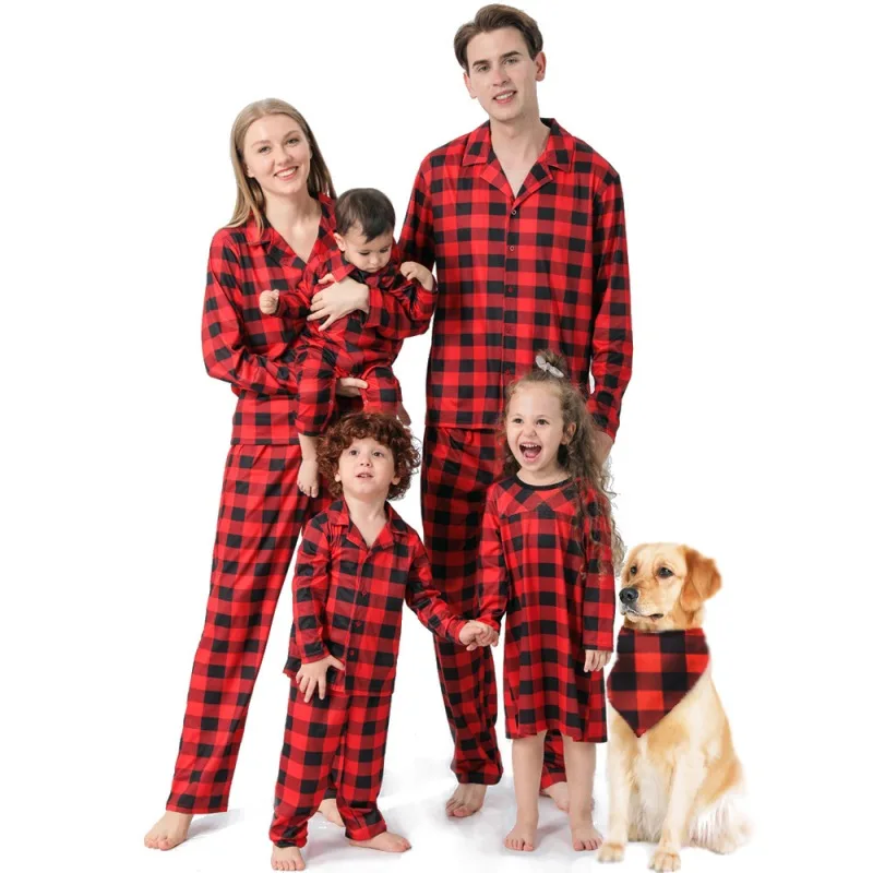 Christmas Family Matching Pajamas Sets Adult Kid Sleepwear 2021 Family Outfits Men Xmas Pajamas Set And Dog Christmas Paj
Christmas Family Matching Pajamas Sets Adult Kid Sleepwear 2021 Family Outfits Men Xmas Pajamas Set And Dog Christmas Paj