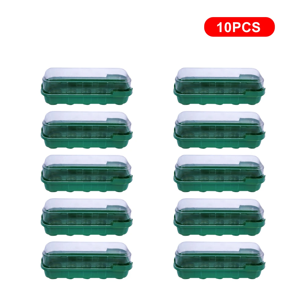 10 Holes Plastic Nursery Pots Planting Seed Tray Kit Plant Germination Box with Dome and Base Garden Grow Box Gardening Supplies
10 Holes Plastic Nursery Pots Planting Seed Tray Kit Plant Germination Box with Dome and Base Garden Grow Box Gardening Supplies