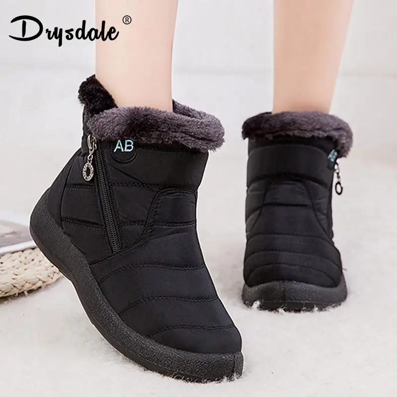 2021 Drysdale Snow Boots Women Shoes Warm Plush Fur Ankle Boots Winter Female Slip On Flat Casual Shoes Waterproof Footwear
2021 Drysdale Snow Boots Women Shoes Warm Plush Fur Ankle Boots Winter Female Slip On Flat Casual Shoes Waterproof Footwear