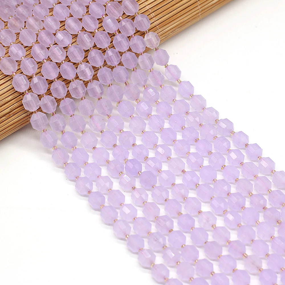 Natural Purple Chalcedony Cut Face Round Semi-precious Stones Beaded Boutique Making DIY Fashion Charm Necklace Bracelet Gift
Natural Purple Chalcedony Cut Face Round Semi-precious Stones Beaded Boutique Making DIY Fashion Charm Necklace Bracelet Gift