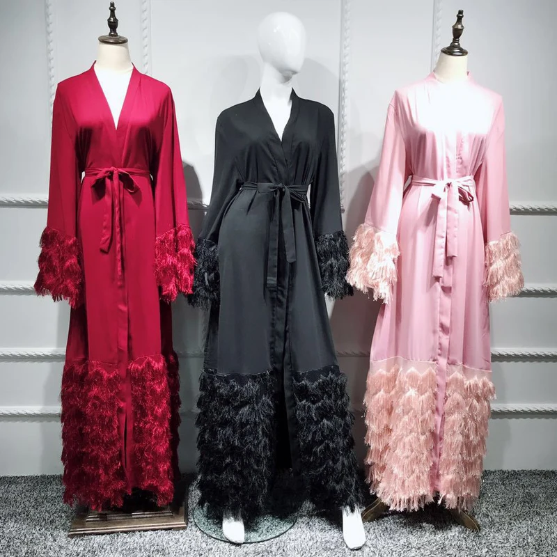 Tassel Kaftan Dubai Abaya Kimono Robe Muslim Hijab Dress Abayas For Women Caftan Marocain Qatar Elbise Turkish Islamic Clothing
Tassel Kaftan Dubai Abaya Kimono Robe Muslim Hijab Dress Abayas For Women Caftan Marocain Qatar Elbise Turkish Islamic Clothing