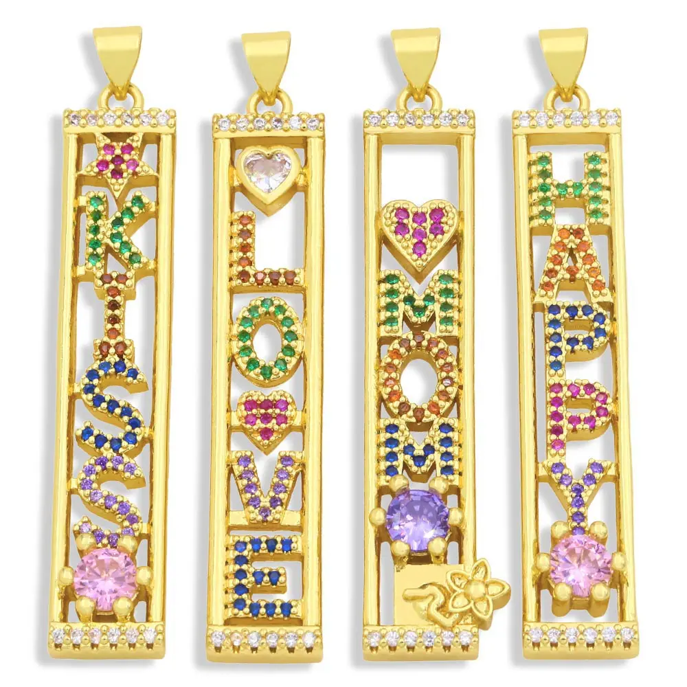 OCESRIO Trendy Copper Large Rainbow 18k Gold Plated Love Letters Pendants for a Necklace Cubic Zirconia Handmade Jewelry for DIY
OCESRIO Trendy Copper Large Rainbow 18k Gold Plated Love Letters Pendants for a Necklace Cubic Zirconia Handmade Jewelry for DIY