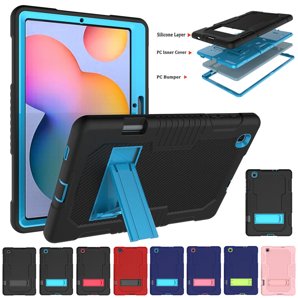 Сверхпрочный бронированный чехол-подставка для Samsung Galaxy Tab S6 Lite 10,4 2020 P610/P615, противоударный защитный чехол, силиконовый чехол для планшета 
Сверхпрочный бронированный чехол-подставка для Samsung Galaxy Tab S6 Lite 10,4 2020 P610/P615, противоударный защитный чехол, силиконовый чехол для планшета