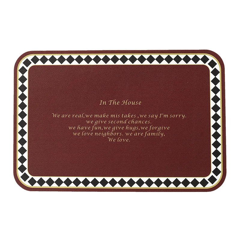 American Vintage Placemat Set Waterproof Oil Proof Leather Antislip Coffee Table Placemat Luxury Cuisine Kitchen Utensils DG50CD
American Vintage Placemat Set Waterproof Oil Proof Leather Antislip Coffee Table Placemat Luxury Cuisine Kitchen Utensils DG50CD