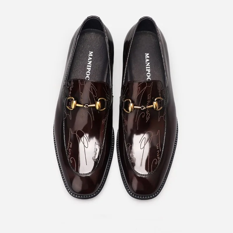 C·G·N·P Italian Wine-red Patent Leather Loafers Men High Quality Round Toe Slip On Dress Shoes Gentlemen Party And Prom Shoes
C·G·N·P Italian Wine-red Patent Leather Loafers Men High Quality Round Toe Slip On Dress Shoes Gentlemen Party And Prom Shoes