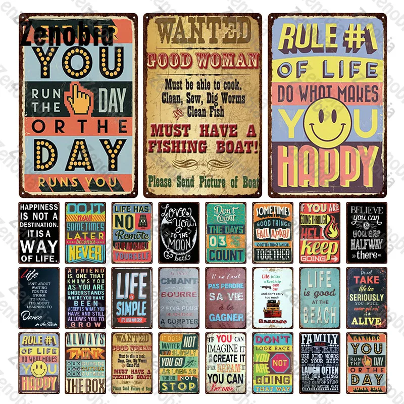 Warning Sign Metal Rules of Life Tin Sign Metal Posters Happiness Is Not A Destination It Is A Way of Life Tin Plate Home Decor
Warning Sign Metal Rules of Life Tin Sign Metal Posters Happiness Is Not A Destination It Is A Way of Life Tin Plate Home Decor