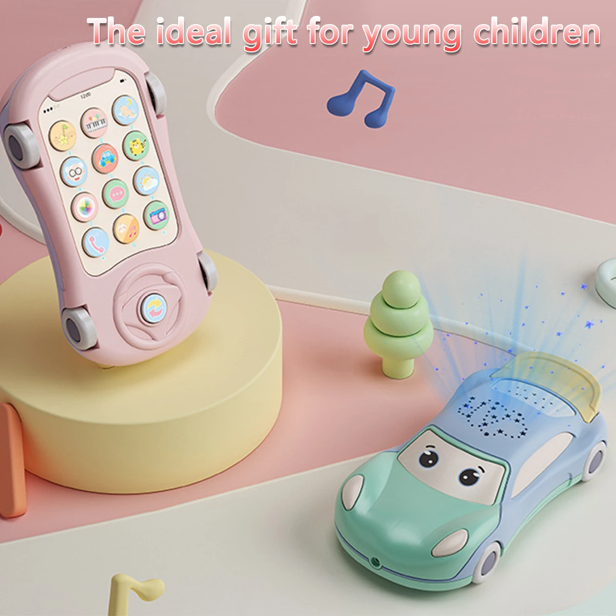 

Детская игрушка на Рождество со звездным проектором и звуковым эффектом, музыкальные развивающие игрушки для детей от 6 месяцев