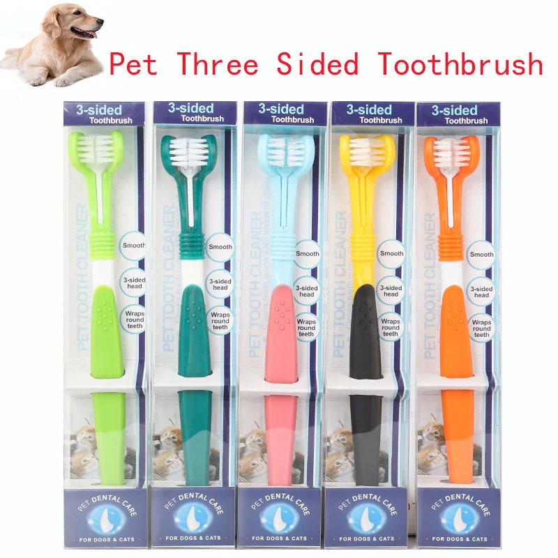 Pet Care Dogs Cat Three Sided Toothbrush for teeth cleaning in Dogs Soft Toothbrush Teeth Cleaning Escova De Dente Cachorro
Pet Care Dogs Cat Three Sided Toothbrush for teeth cleaning in Dogs Soft Toothbrush Teeth Cleaning Escova De Dente Cachorro