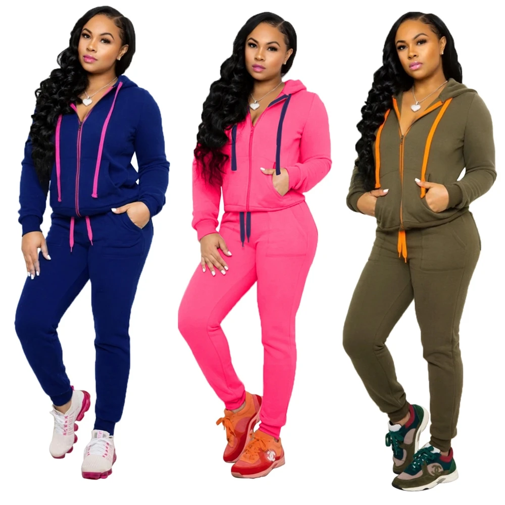 Globle Autumn Casual Tracksuits for Women Zipper Loose Hoodies Elastic Fabric Velvet Thicker 2 Piece Sets Wholesale Dropshipping
Globle Autumn Casual Tracksuits for Women Zipper Loose Hoodies Elastic Fabric Velvet Thicker 2 Piece Sets Wholesale Dropshipping