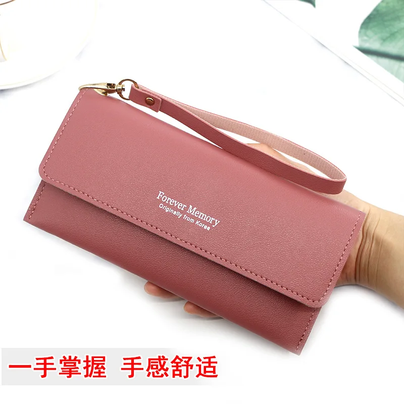 Women Long Wrist Purses PU Leather Pure Color Simple Wallet Female Coin Purse Girl's Card Holder
Women Long Wrist Purses PU Leather Pure Color Simple Wallet Female Coin Purse Girl's Card Holder
