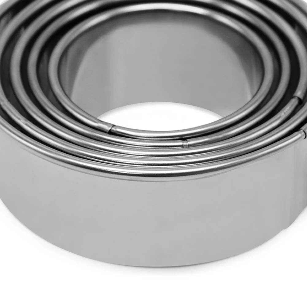 Stainless Steel Biscuit Mould Portable Round Shape Cake Fondant Mold Kitchen Gadgets Baking Accessories Cookie Cutter 5Pcs
Stainless Steel Biscuit Mould Portable Round Shape Cake Fondant Mold Kitchen Gadgets Baking Accessories Cookie Cutter 5Pcs