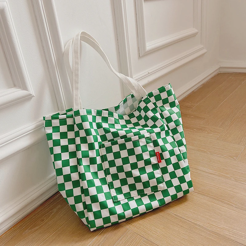Teenager Oversized Canvas Cloth Top-handle Tote Bag 2022 Female Jumbo Big Size Roomy Checkerboard Plaid Grocery Shopping Handbag
Teenager Oversized Canvas Cloth Top-handle Tote Bag 2022 Female Jumbo Big Size Roomy Checkerboard Plaid Grocery Shopping Handbag