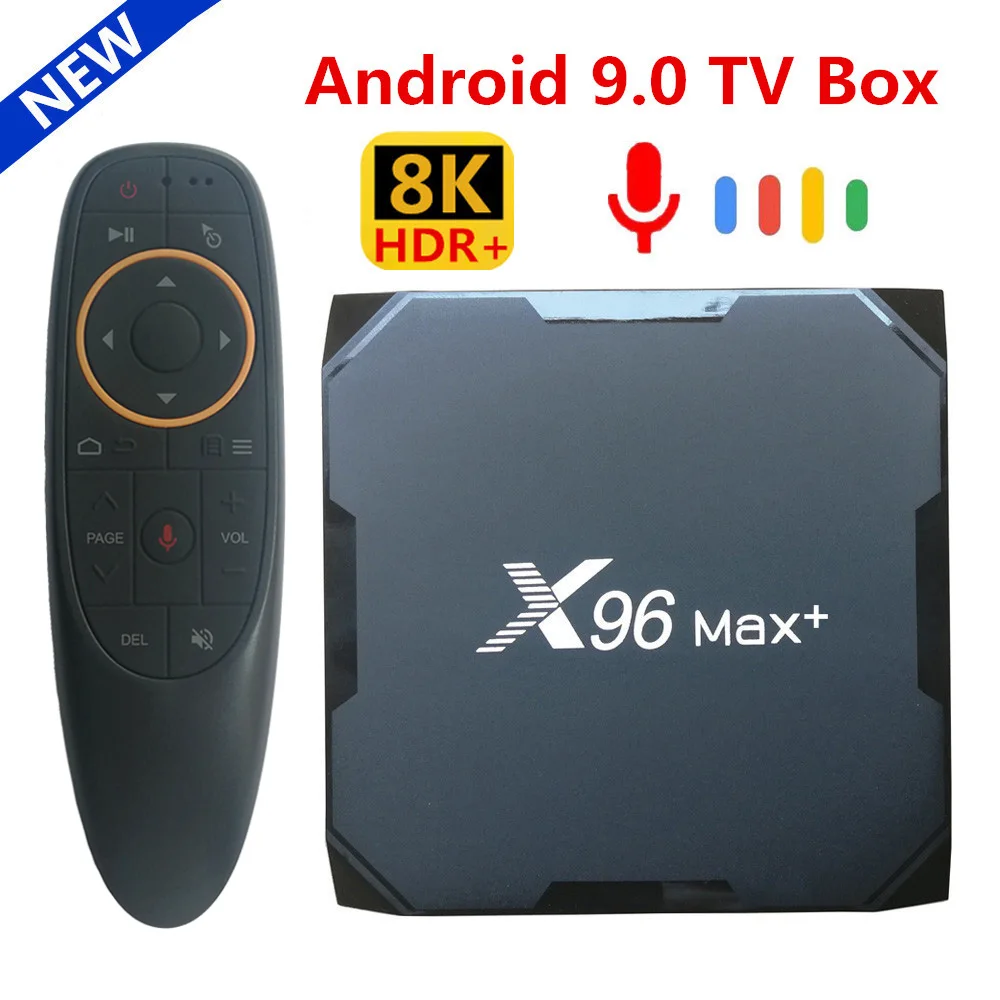 ТВ приставка X96 MAX Plus на Android 2021 с четырехъядерным процессором Amlogic S905X3 4 ГБ 64 32 8K